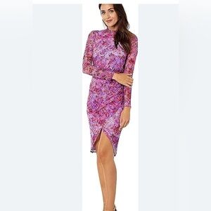 New Laundry By Shelli Segal Lavender & Multi-Color Floral Size 8